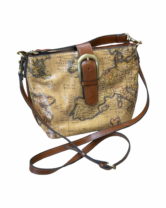 Crossbody Designer By Patricia Nash In Brown, Size:Medium