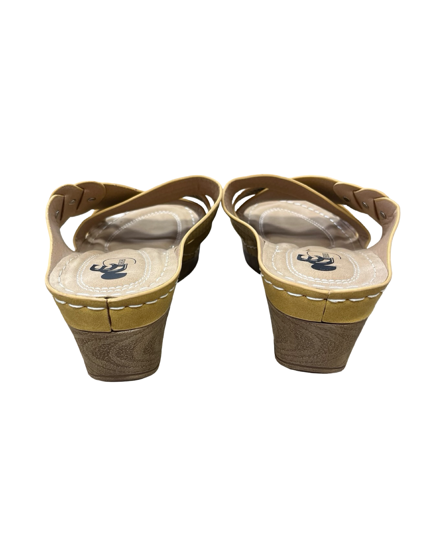 Sandals Heels Platform By Clothes Mentor In Yellow, Size:10