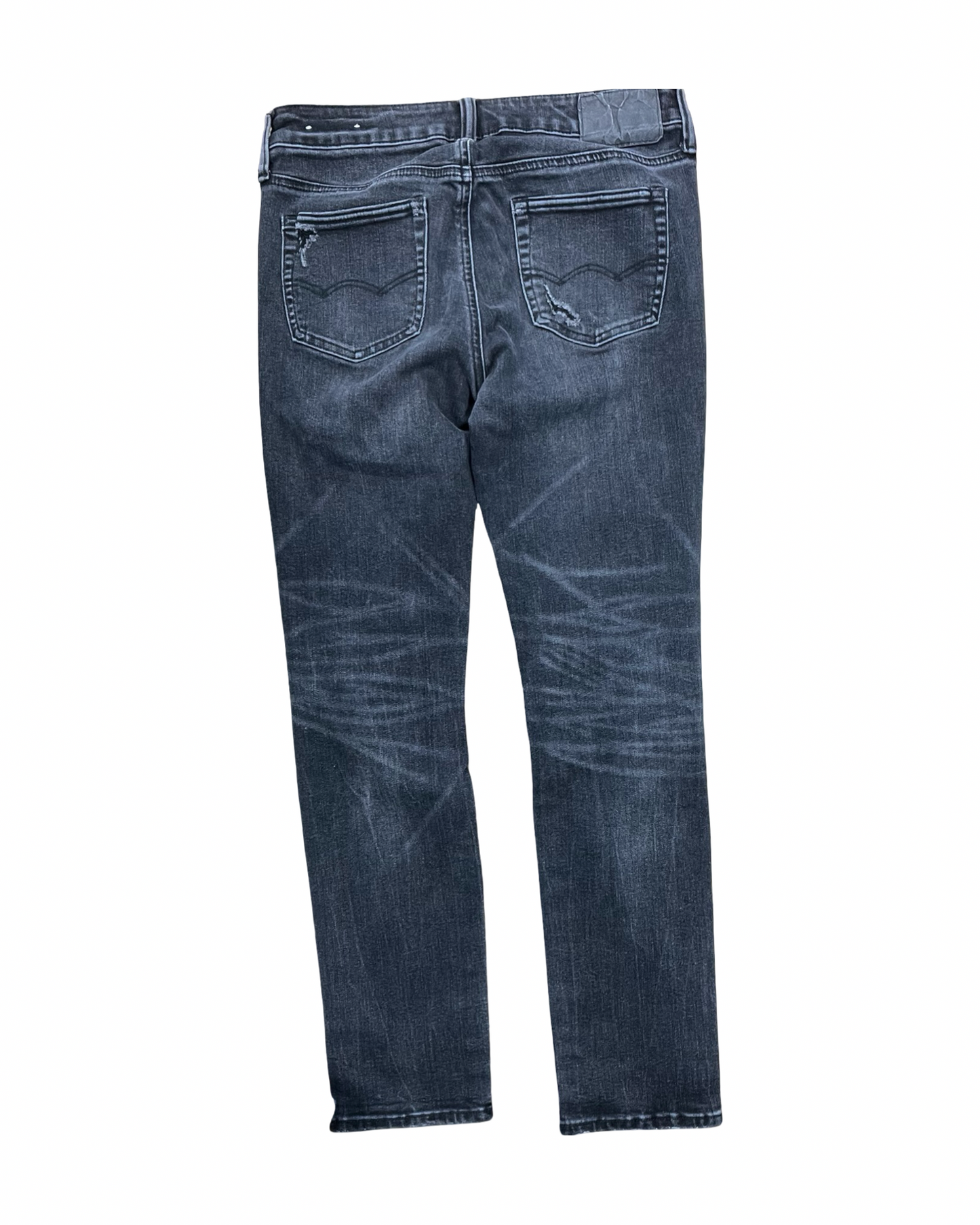 Jeans Skinny By American Eagle In Black Denim, Size:10