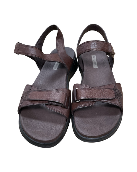 Sandals Flats By Easy Spirit In Brown, Size:10