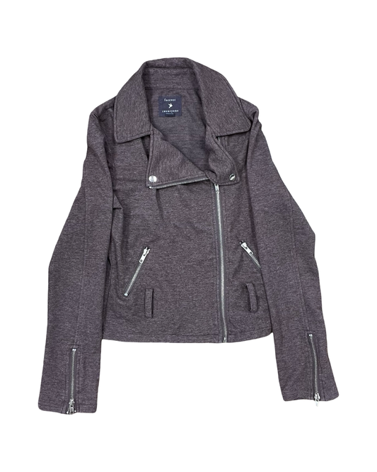 Jacket Moto By Forever 21 In Purple, Size:M
