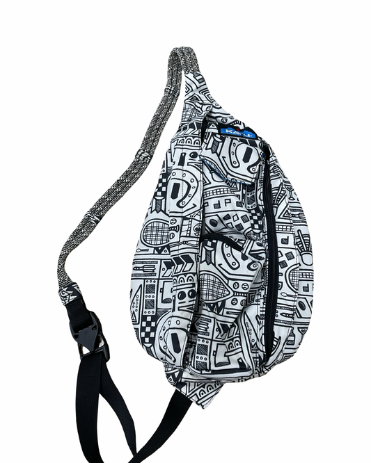 Backpack By Kavu In Black & White, Size:Medium