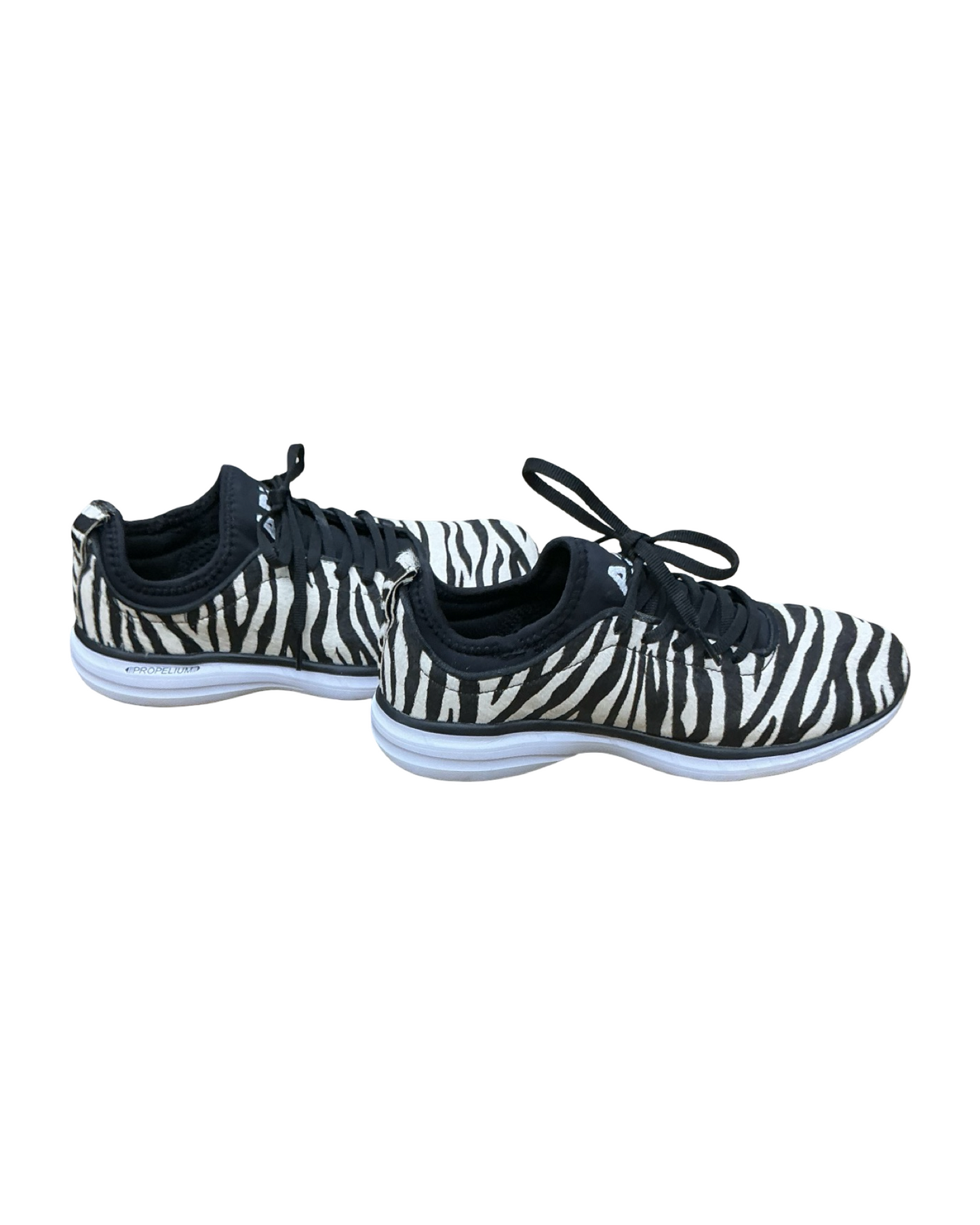 Shoes Designer By Apl In Zebra Print, Size:7