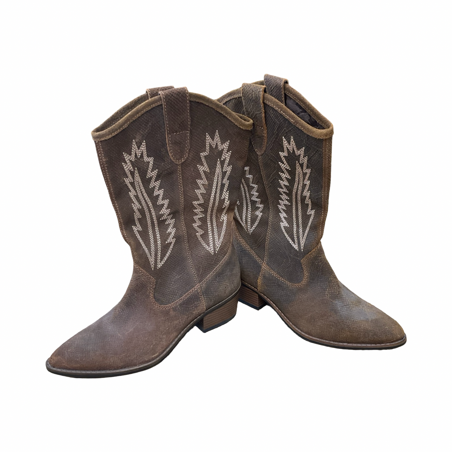 Boots Western By White Mountain In Brown, Size:8.5