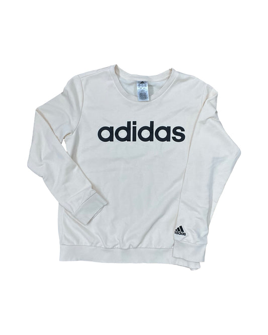 Sweatshirt Crewneck By Adidas In Cream, Size:L