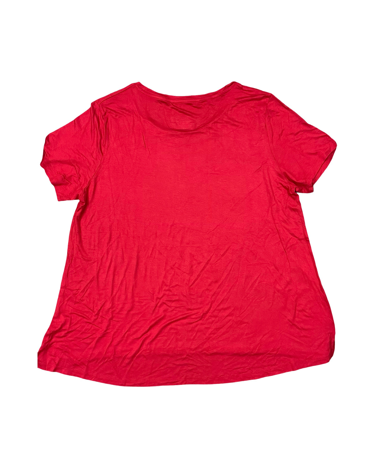 Top Ss Basic By Clothes Mentor In Red, Size:3X