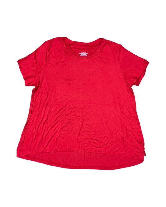 Top Ss Basic By Clothes Mentor In Red, Size:3X