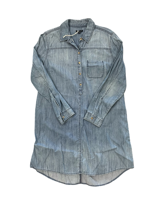 Dress Casual Midi By Gap In Blue Denim, Size:Xl