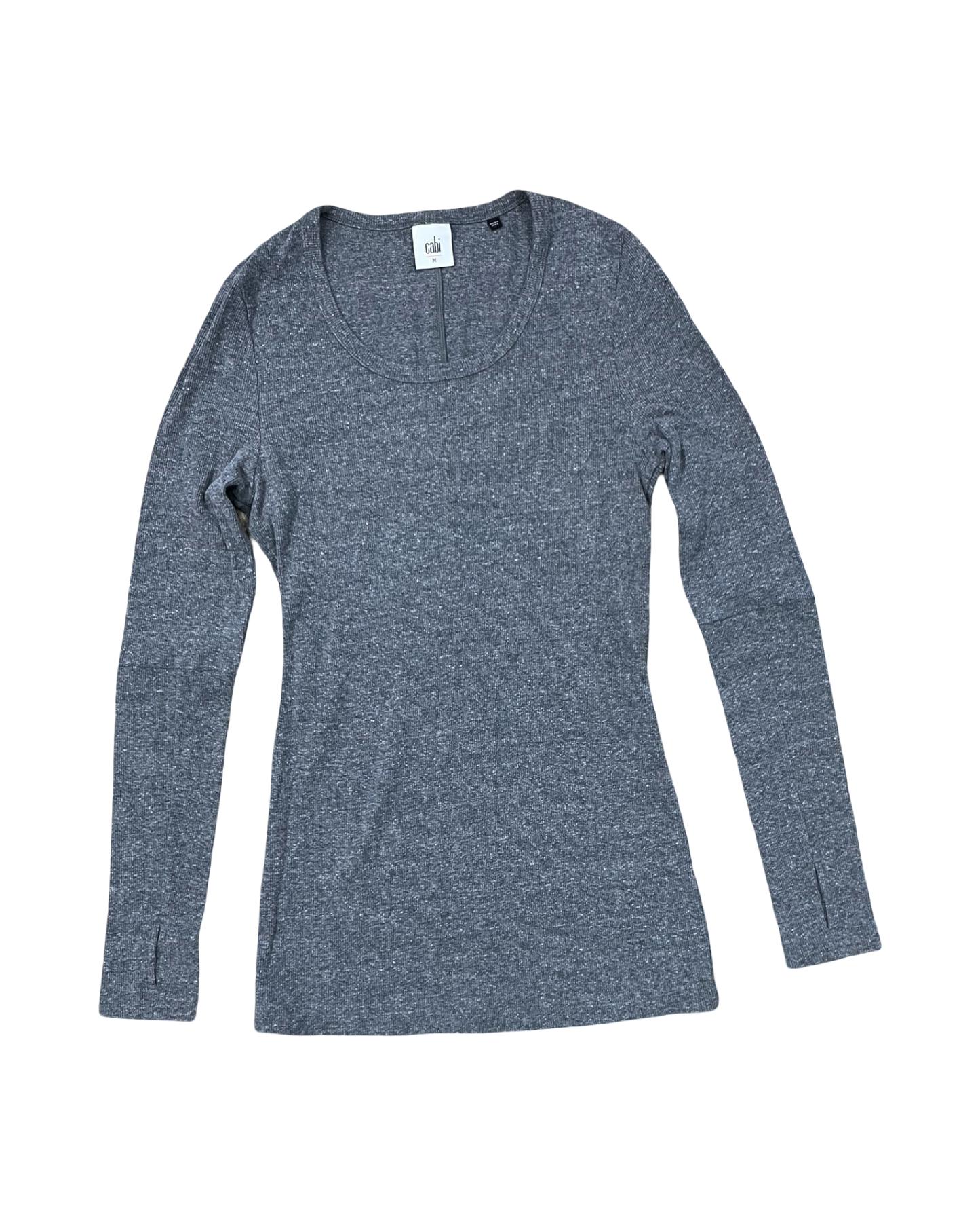Top Ls Basic By Cabi In Grey, Size:M