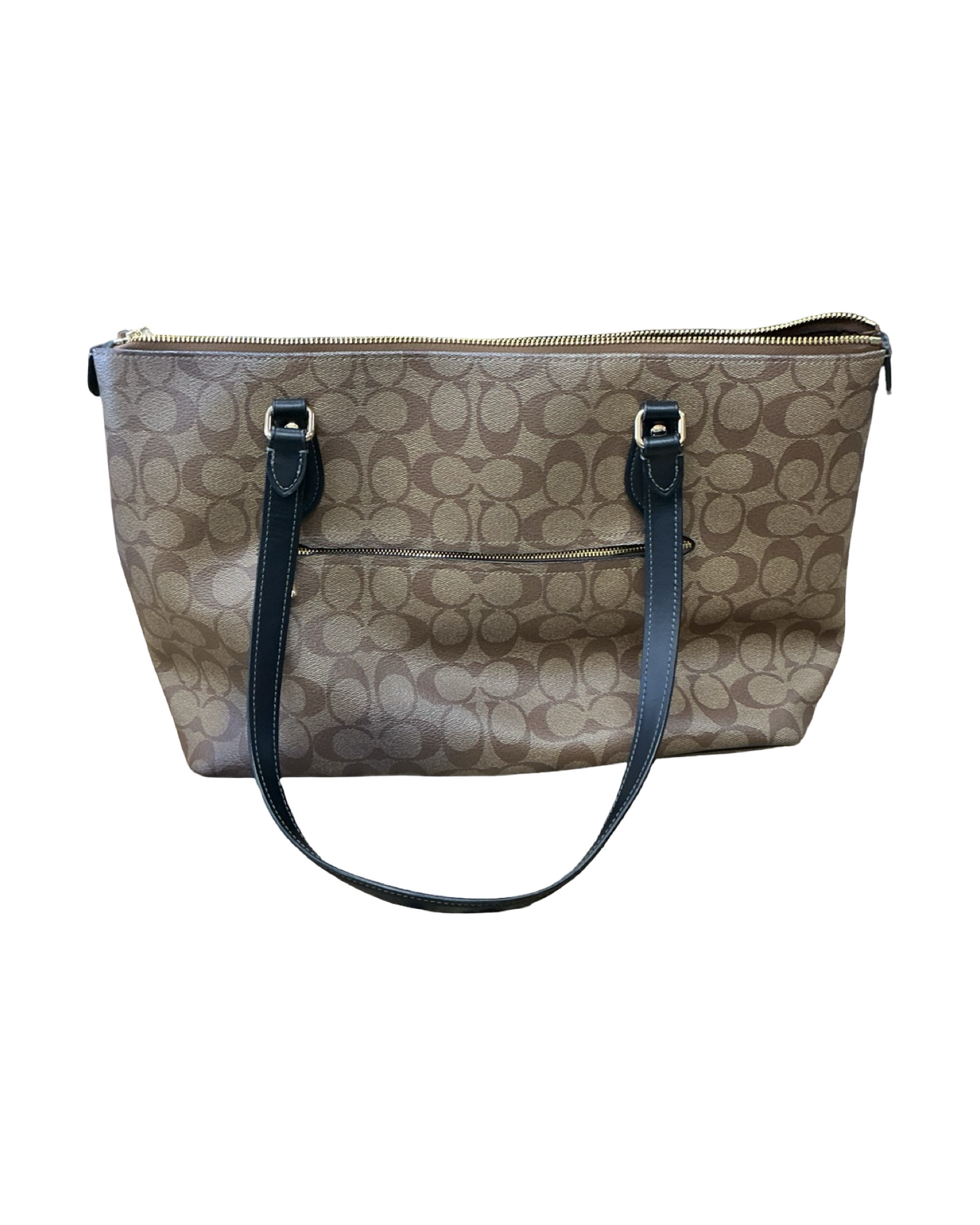 Handbag Designer By Coach In Brown, Size:Large