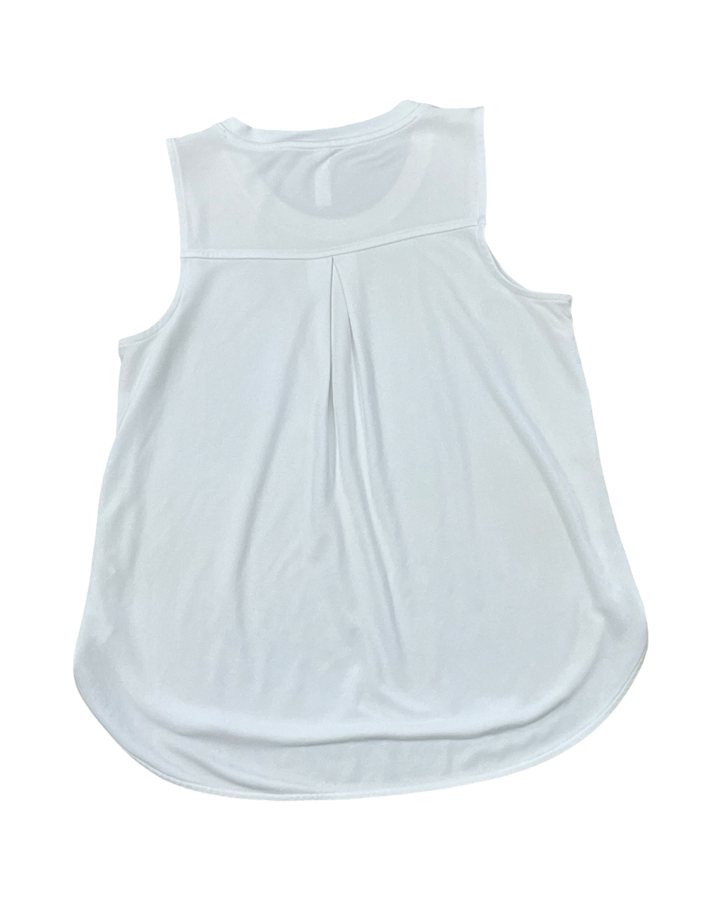 Top Sleeveless By Stylus In White, Size:M