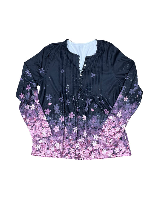 Top Ls By Clothes Mentor In Black & Pink, Size:S