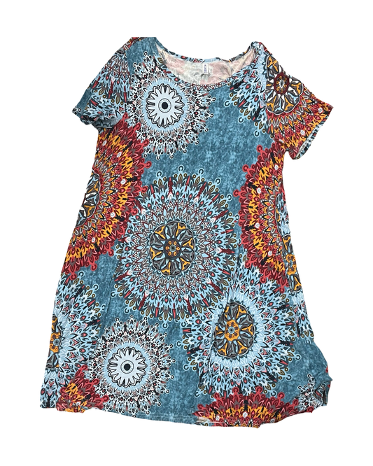 Dress Casual Midi By Clothes Mentor In Blue, Size:2X