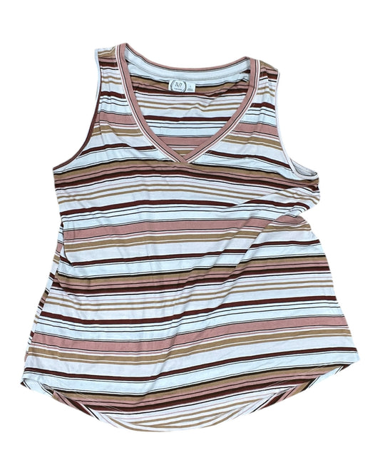 Tank Top By Maurices In Brown & Cream, Size:L