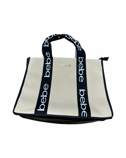 Tote By Bebe In Black & Tan, Size:Large