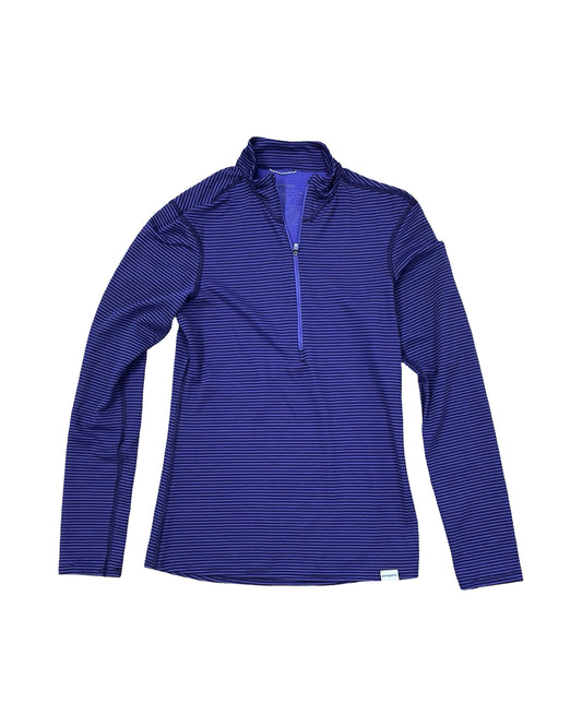 Athletic Top Ls Collar By Patagonia In Purple, Size:Xs