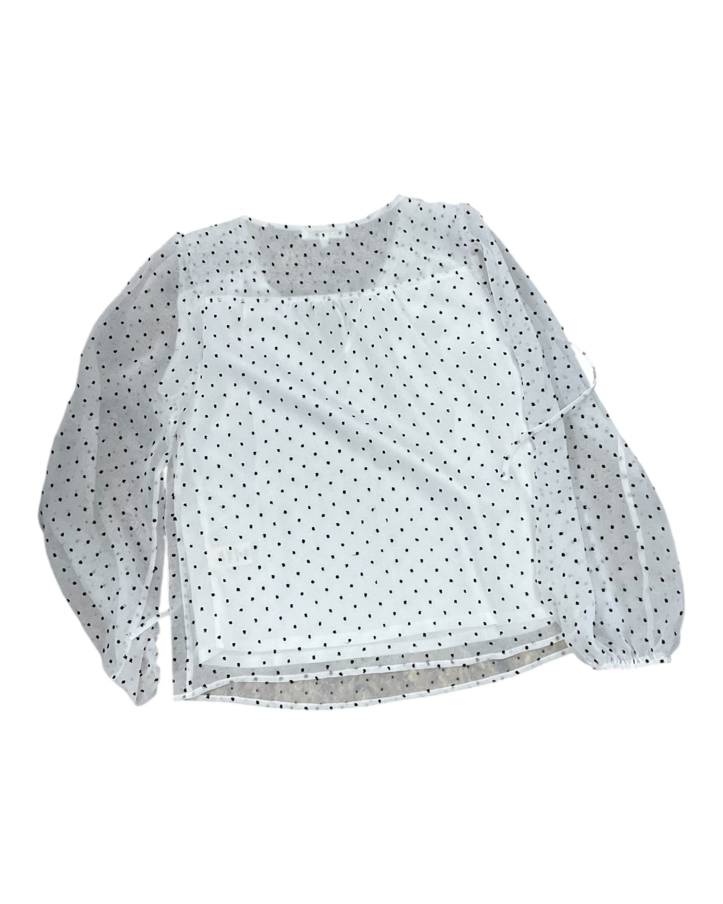 Top Ls By Clothes Mentor In Black & White, Size:Sp