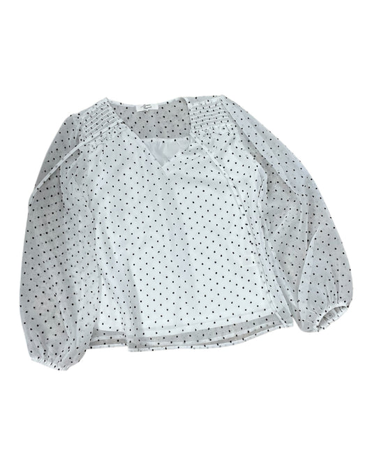 Top Ls By Clothes Mentor In Black & White, Size:Sp