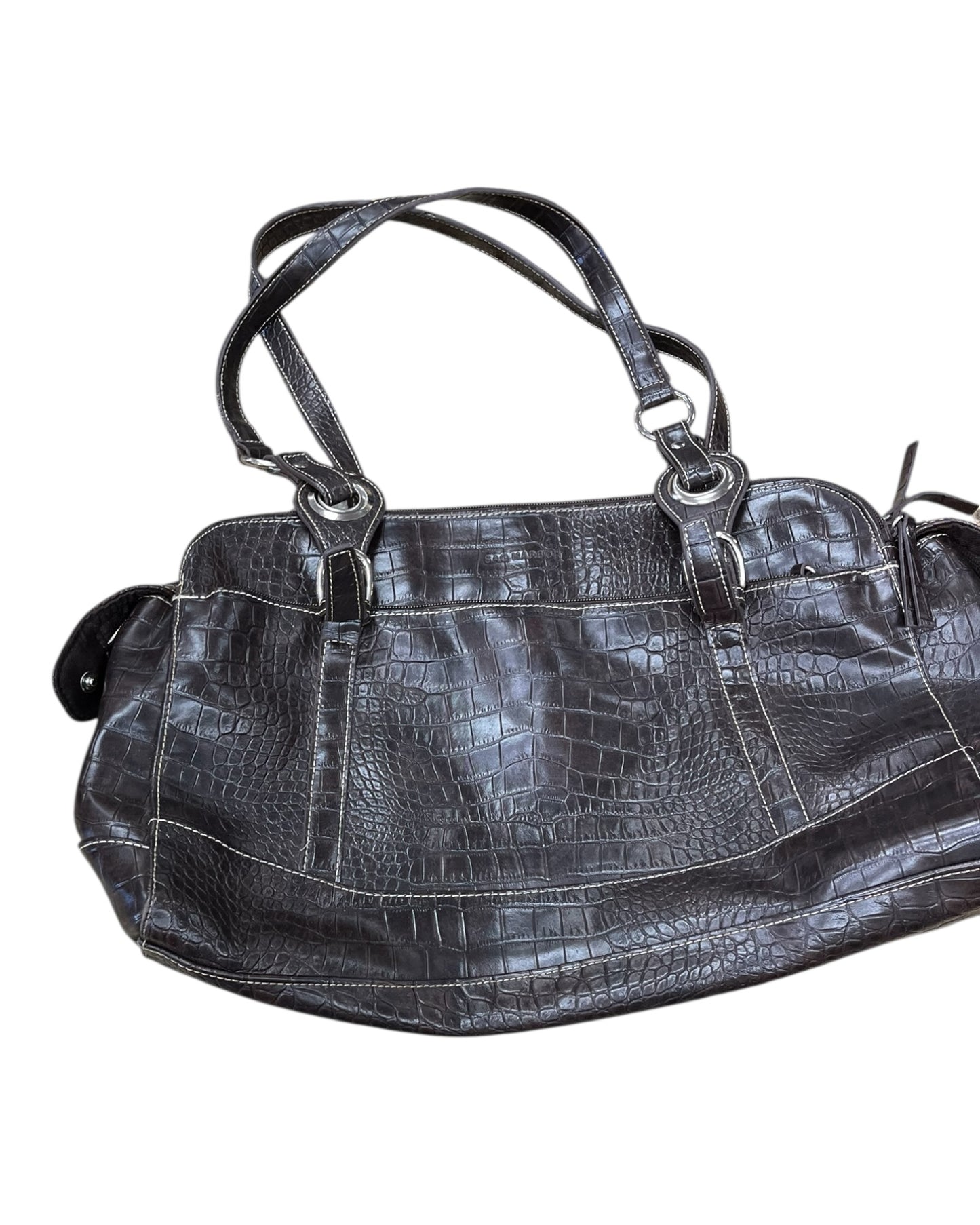 Handbag By Sag Harbor In Brown, Size:Large