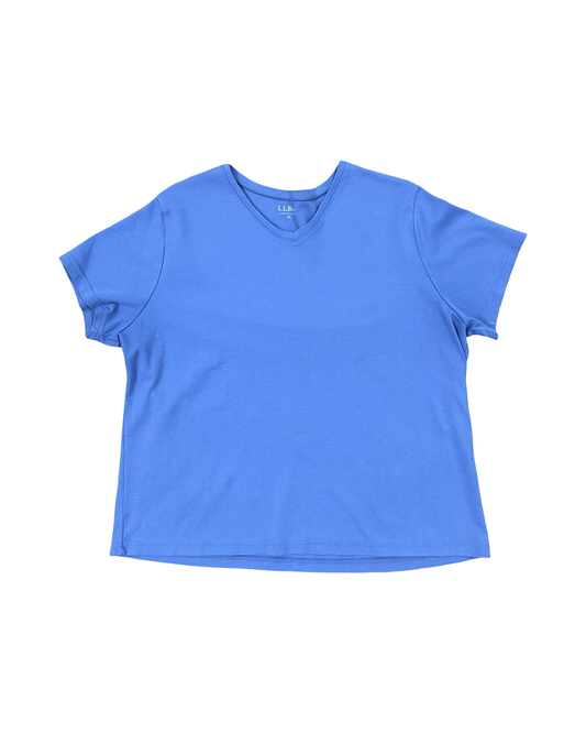 Top Ss Basic By L.L. Bean In Blue, Size:Xl
