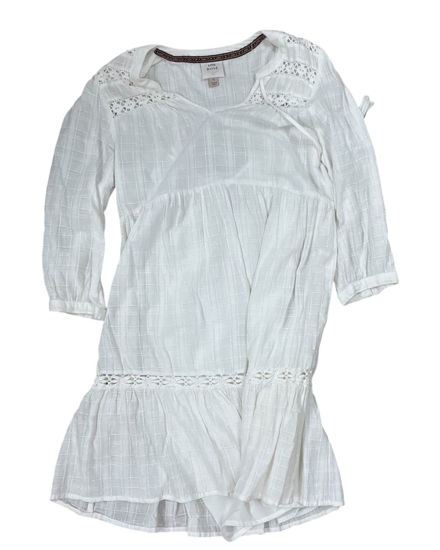 Dress Casual Midi By Knox Rose In Cream, Size:S