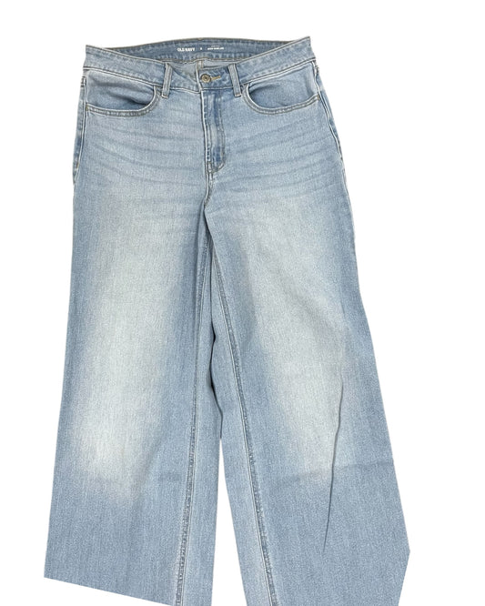 Jeans Wide Leg By Old Navy In Blue Denim, Size:8