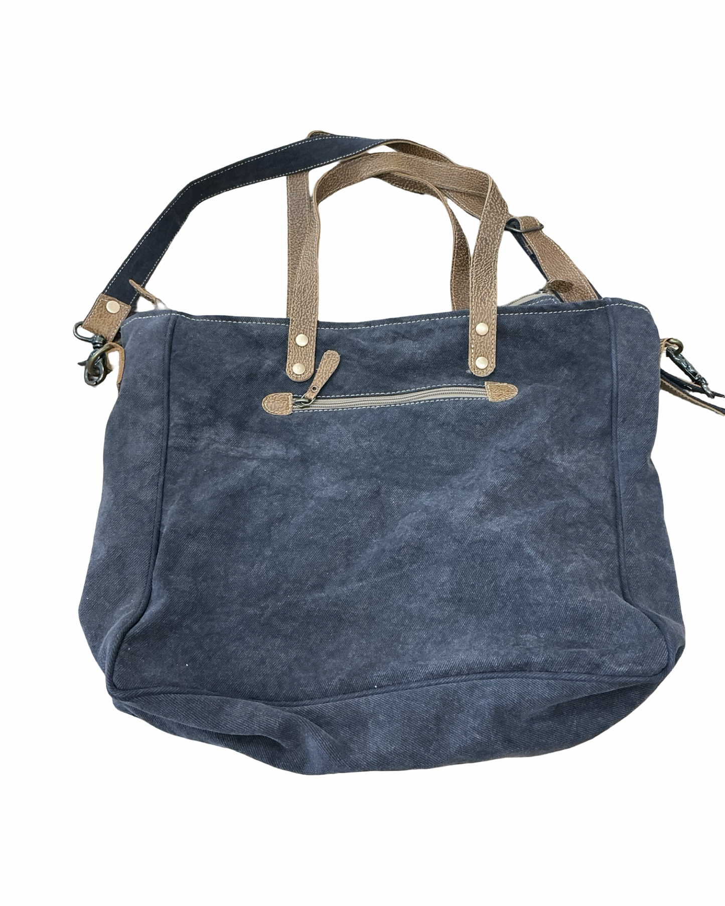 Tote By Myra In Black & Grey, Size:Large