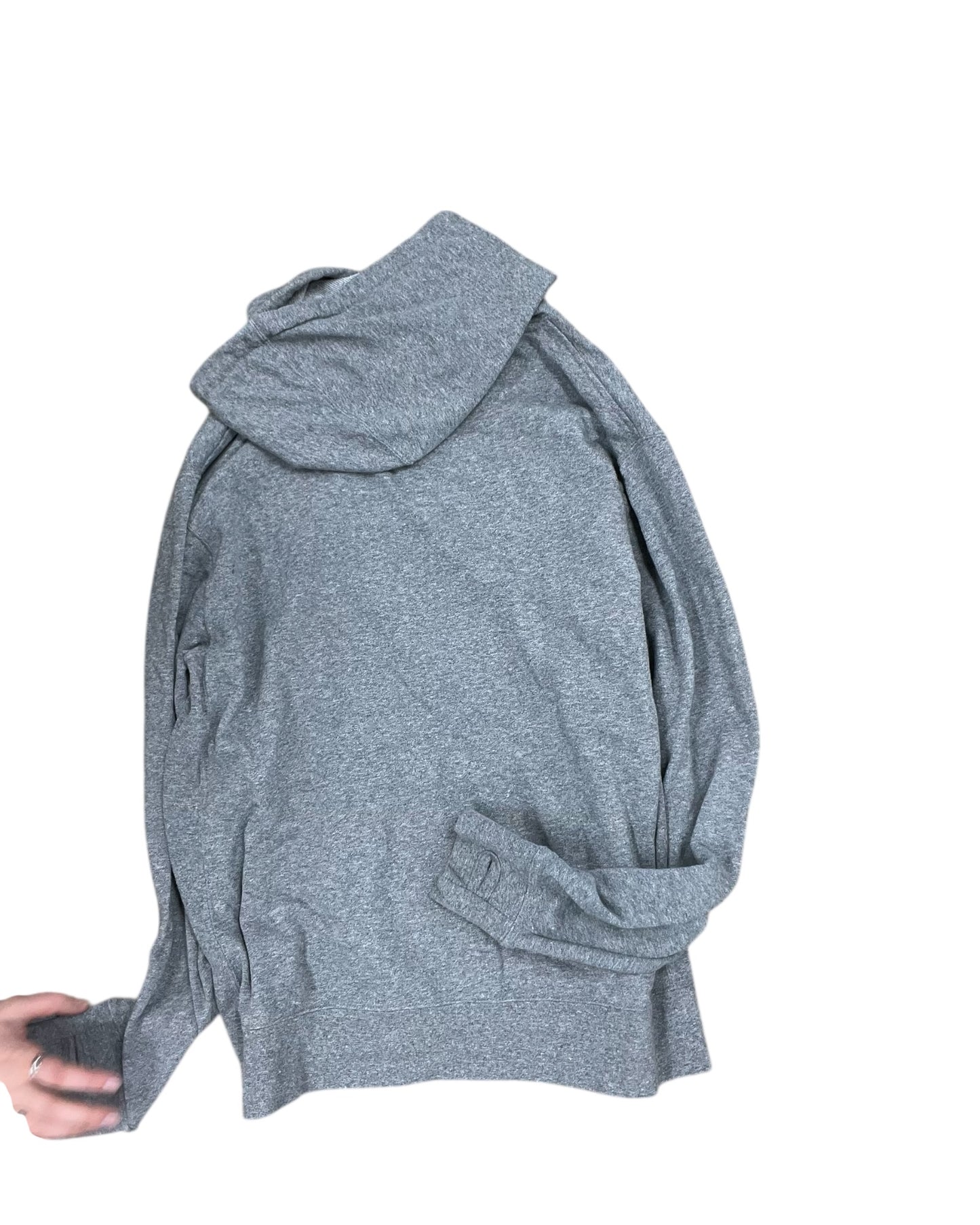 Sweatshirt Hoodie By Clothes Mentor In Grey, Size:L