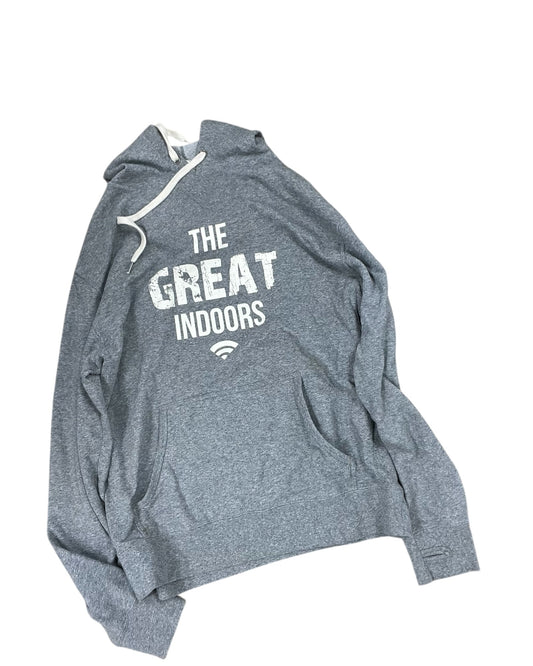 Sweatshirt Hoodie By Clothes Mentor In Grey, Size:L