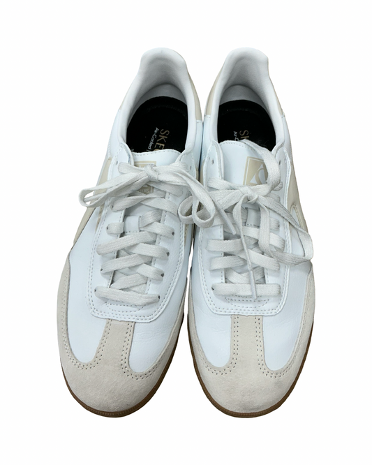 Shoes Sneakers By Skechers In Tan & White, Size:10
