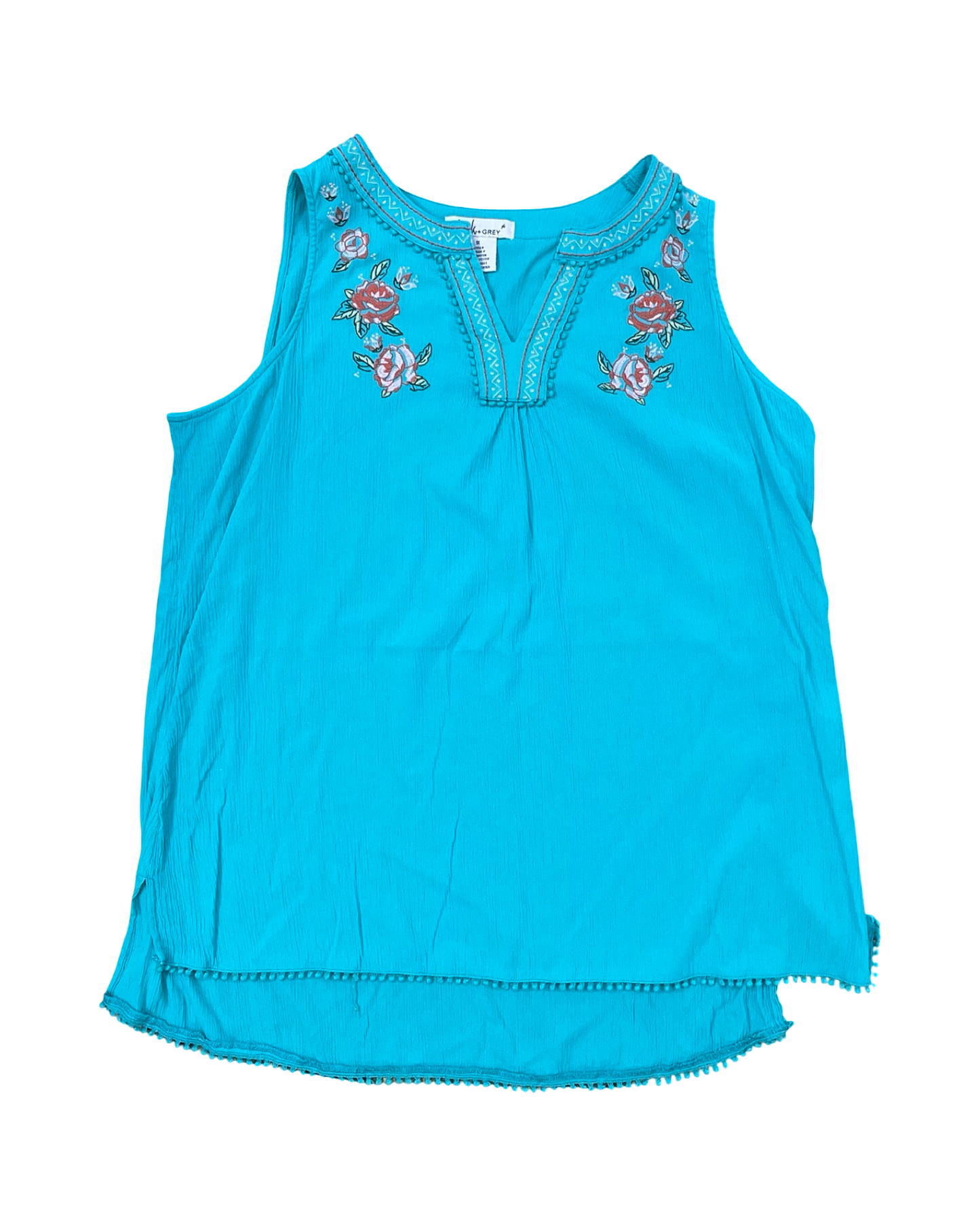 Top Sleeveless By Clothes Mentor In Teal, Size:1X