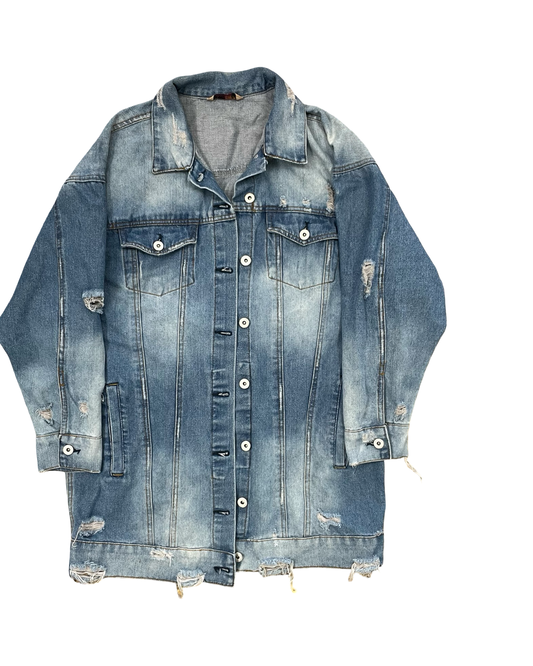 Jacket Denim By Highway In Blue, Size:L