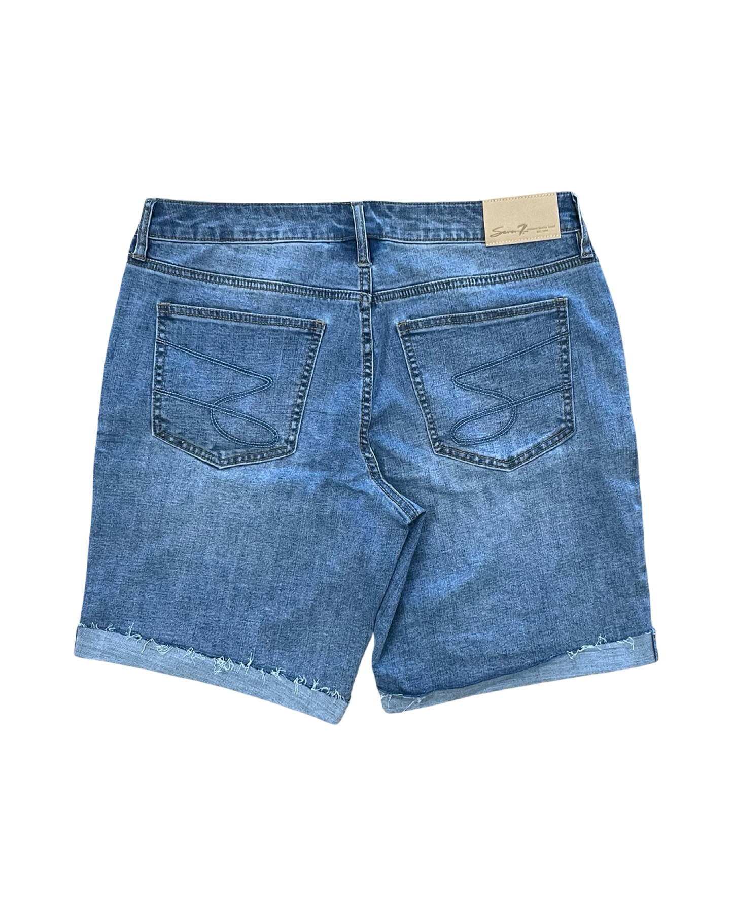 Shorts By Seven 7 In Blue Denim, Size:6