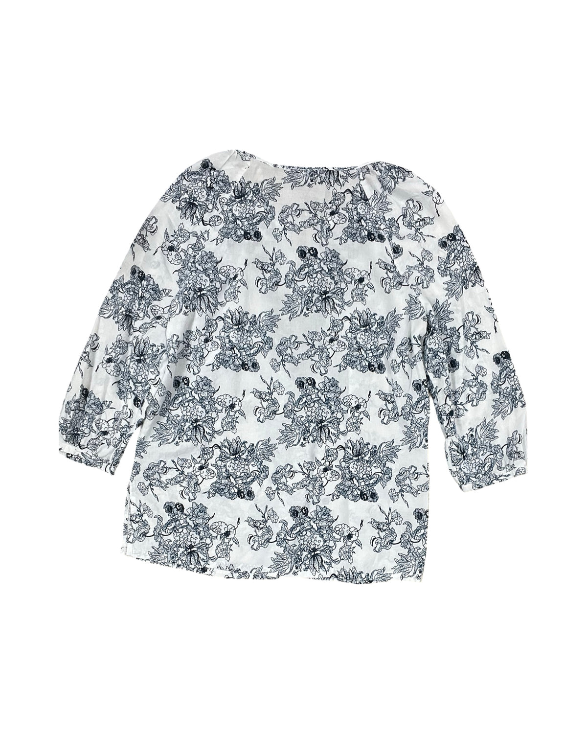 Top Ls By Saint Tropez In Blue & White, Size:M