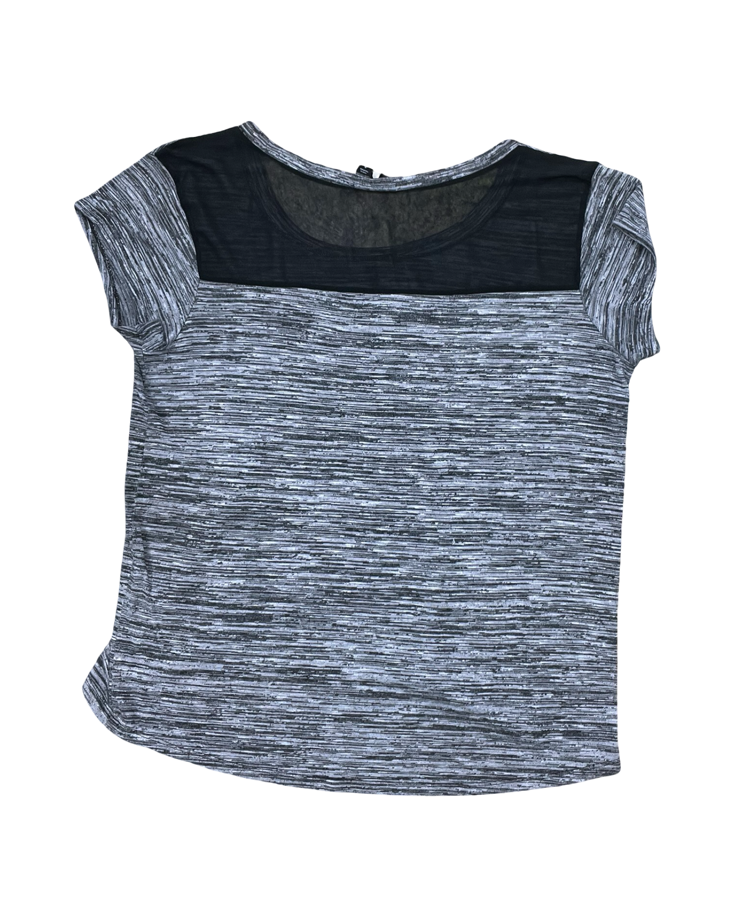 Top Ss By Torrid In Black & Grey, Size:2X