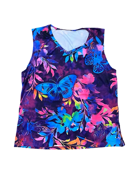 Top Sleeveless By Clothes Mentor In Purple, Size:2X