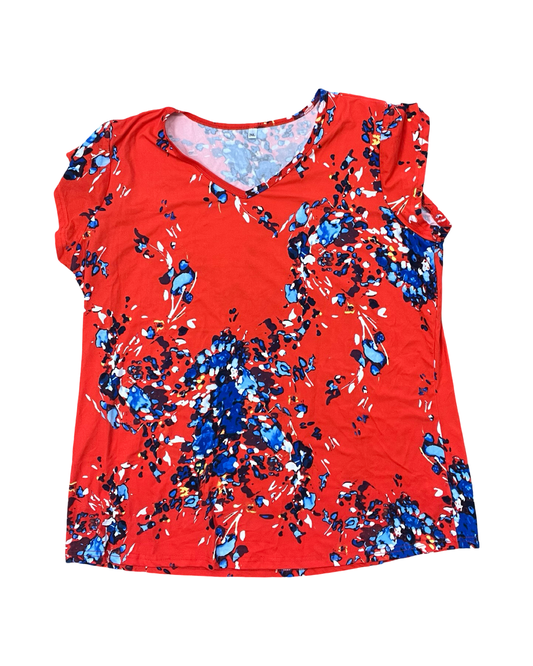 Top Ss By Clothes Mentor In Red, Size:2X