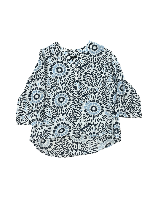 Top Ls By Charlie B In Blue & White, Size:L