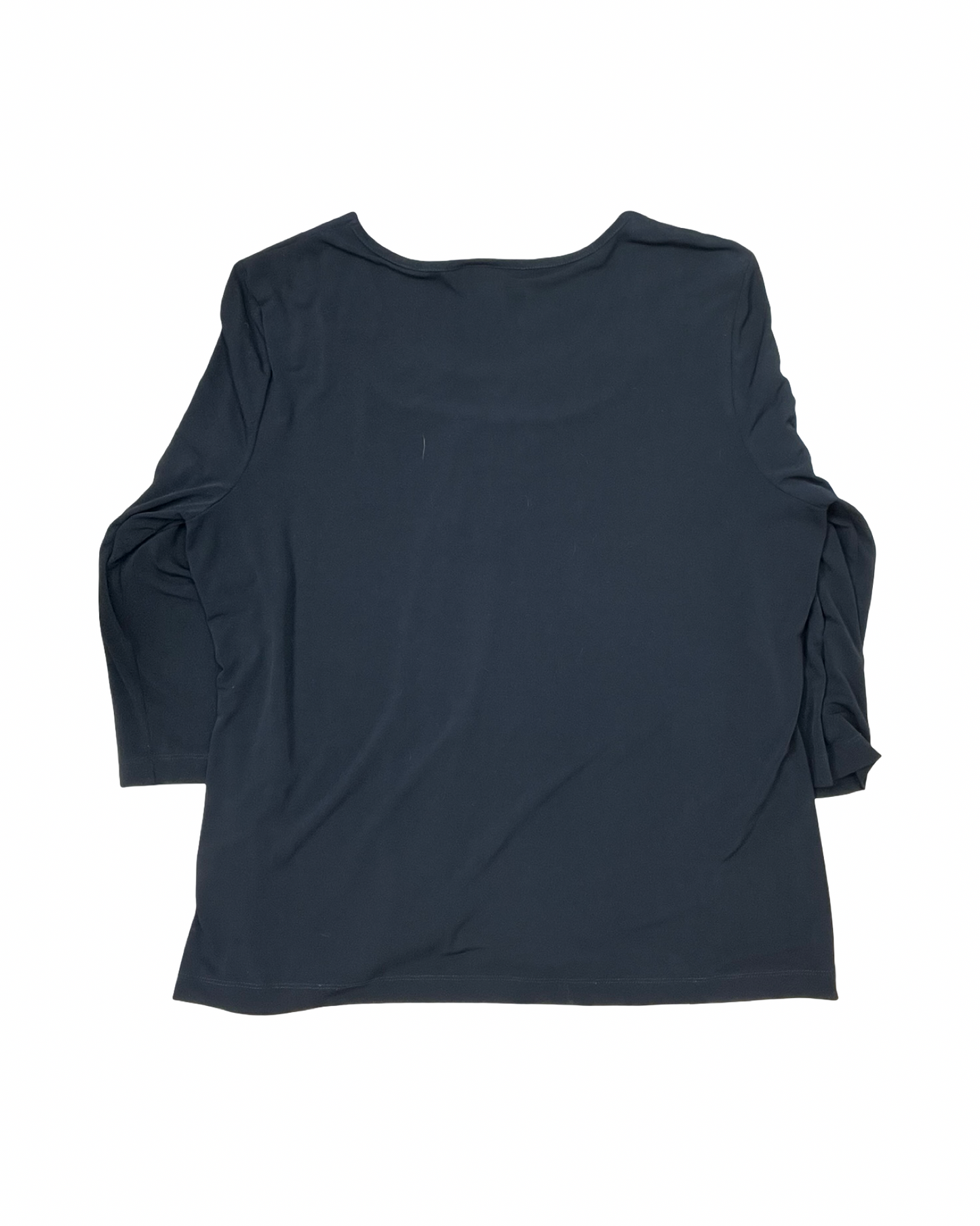 Top 3/4 Sleeve By Dana Buchman In Black, Size:Xl