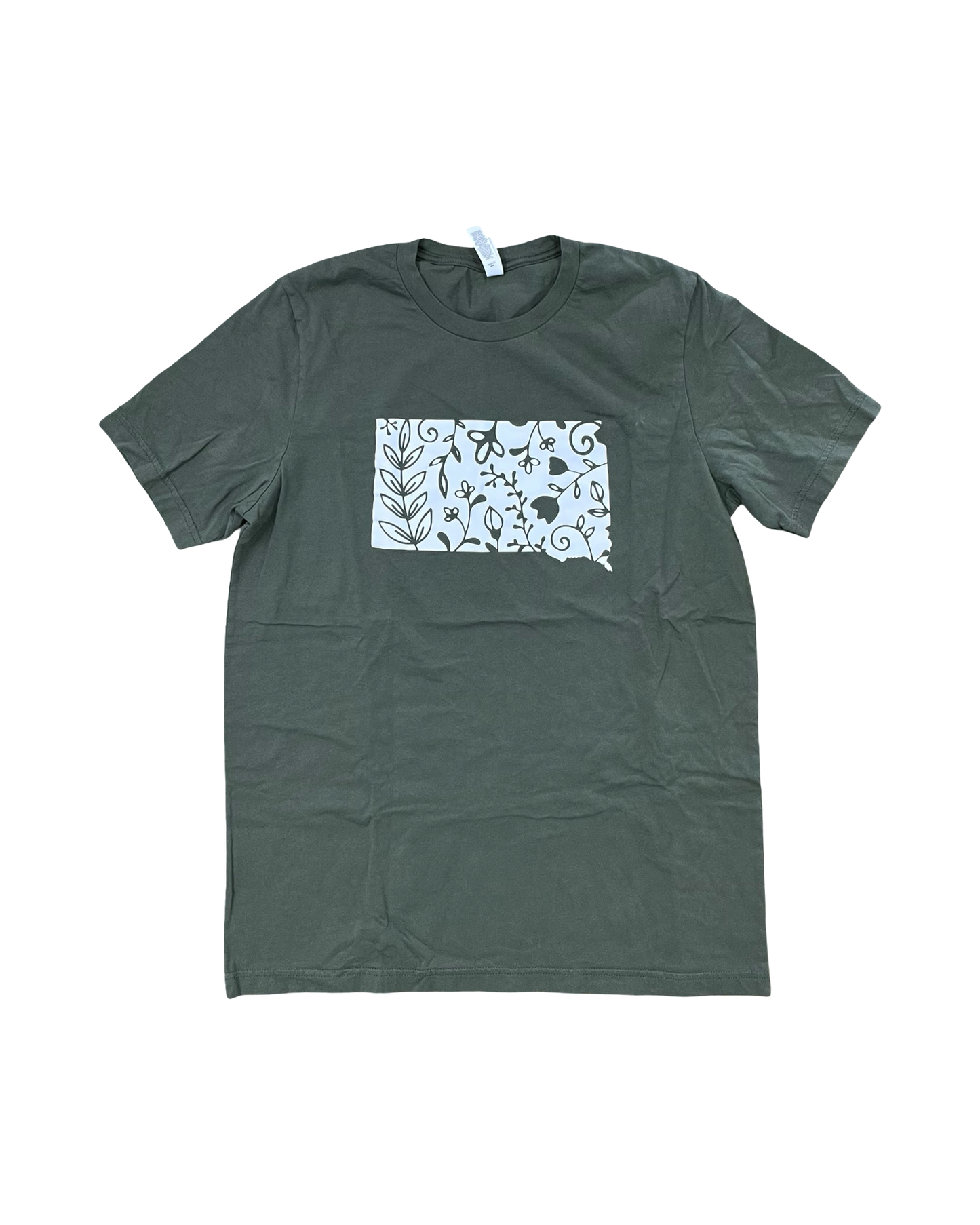 Top Ss Basic By Canvas In Green, Size:L