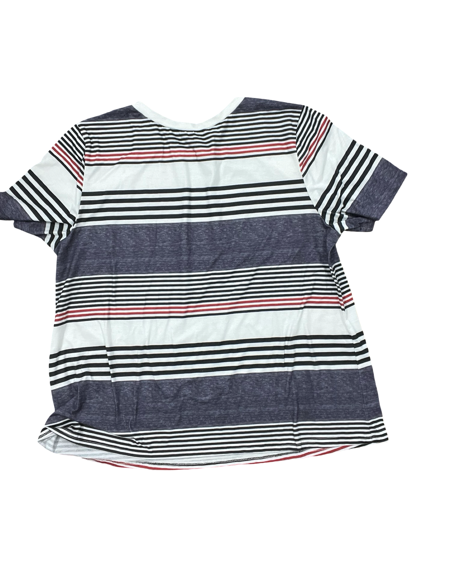 Top Ss By Clothes Mentor In Blue & White, Size:Xl