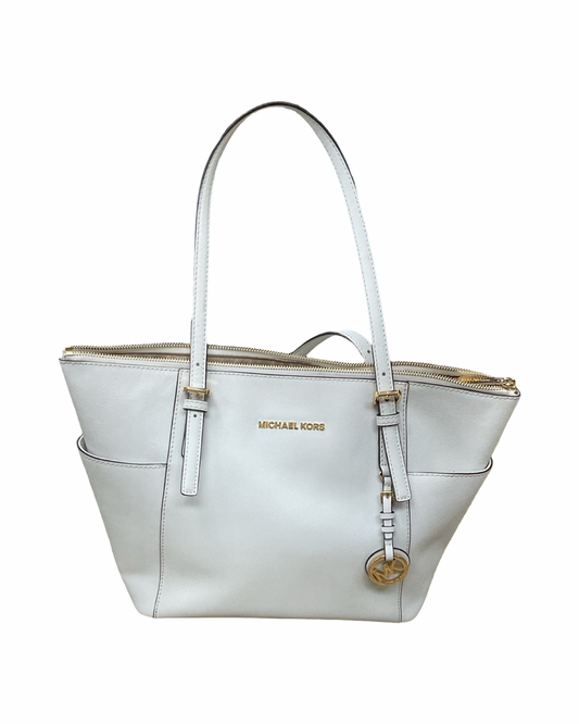 Handbag Designer By Michael Kors In Cream, Size:Medium