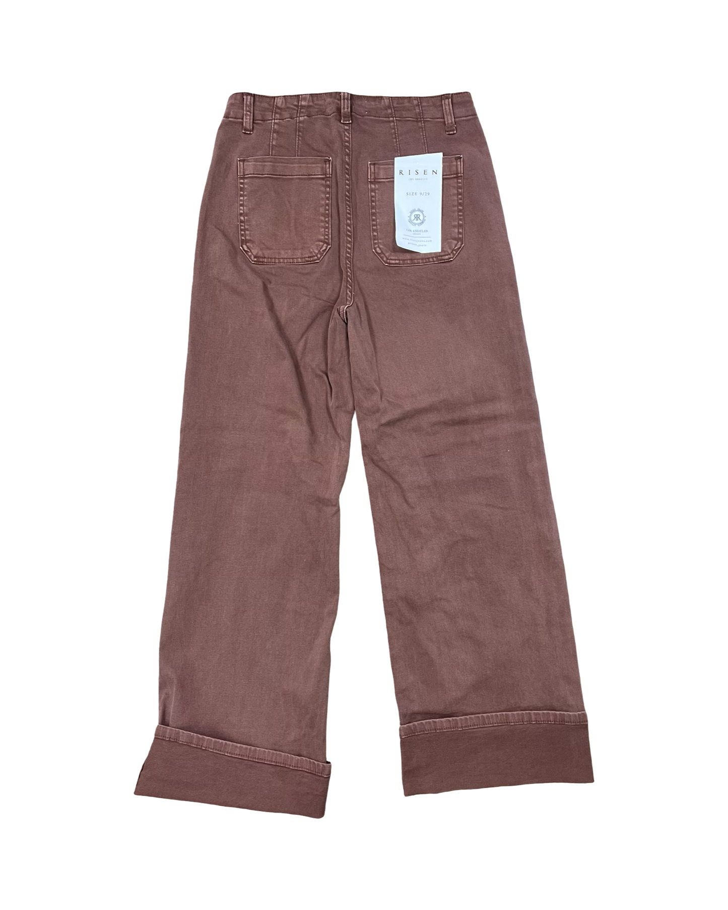 Jeans Wide Leg By Risen In Brown, Size:8