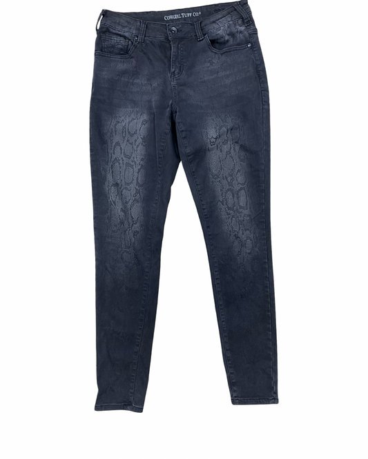 Jeans Straight By Clothes Mentor In Black, Size:8