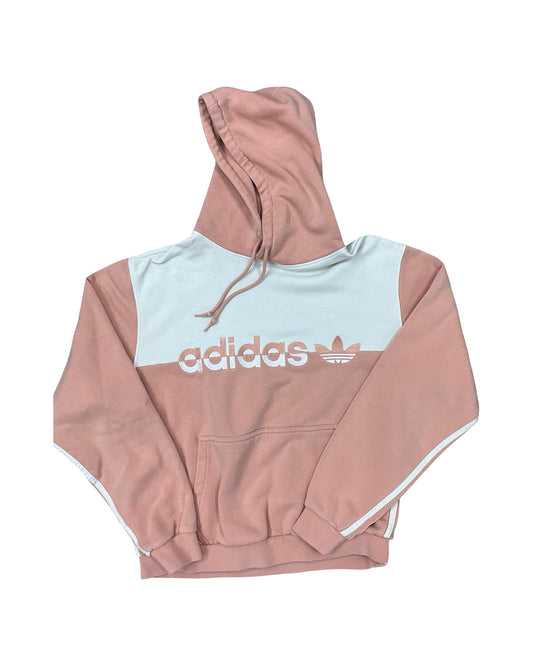 Sweatshirt Hoodie By Adidas In Peach, Size:M