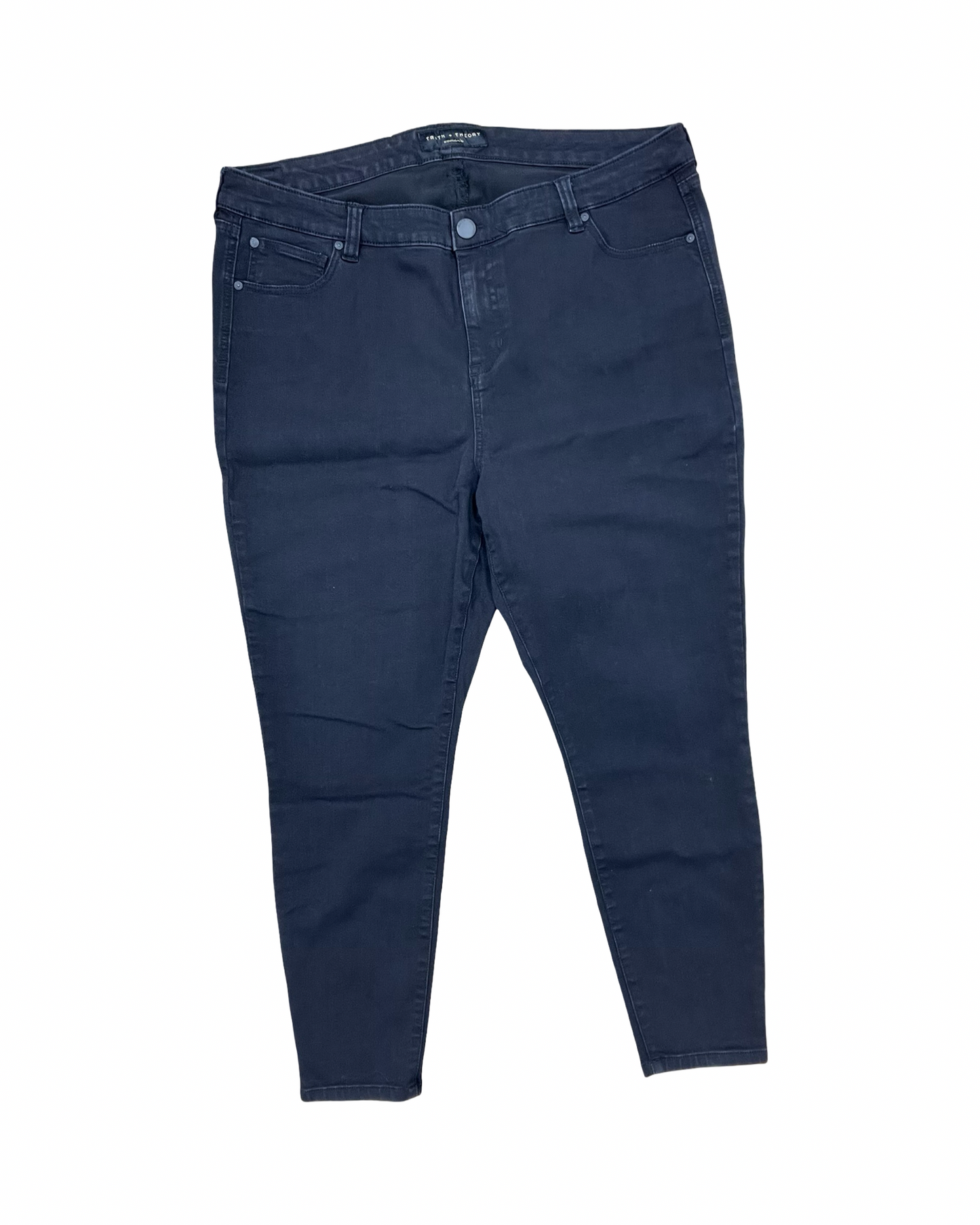 Jeans Straight By Clothes Mentor In Black, Size:20
