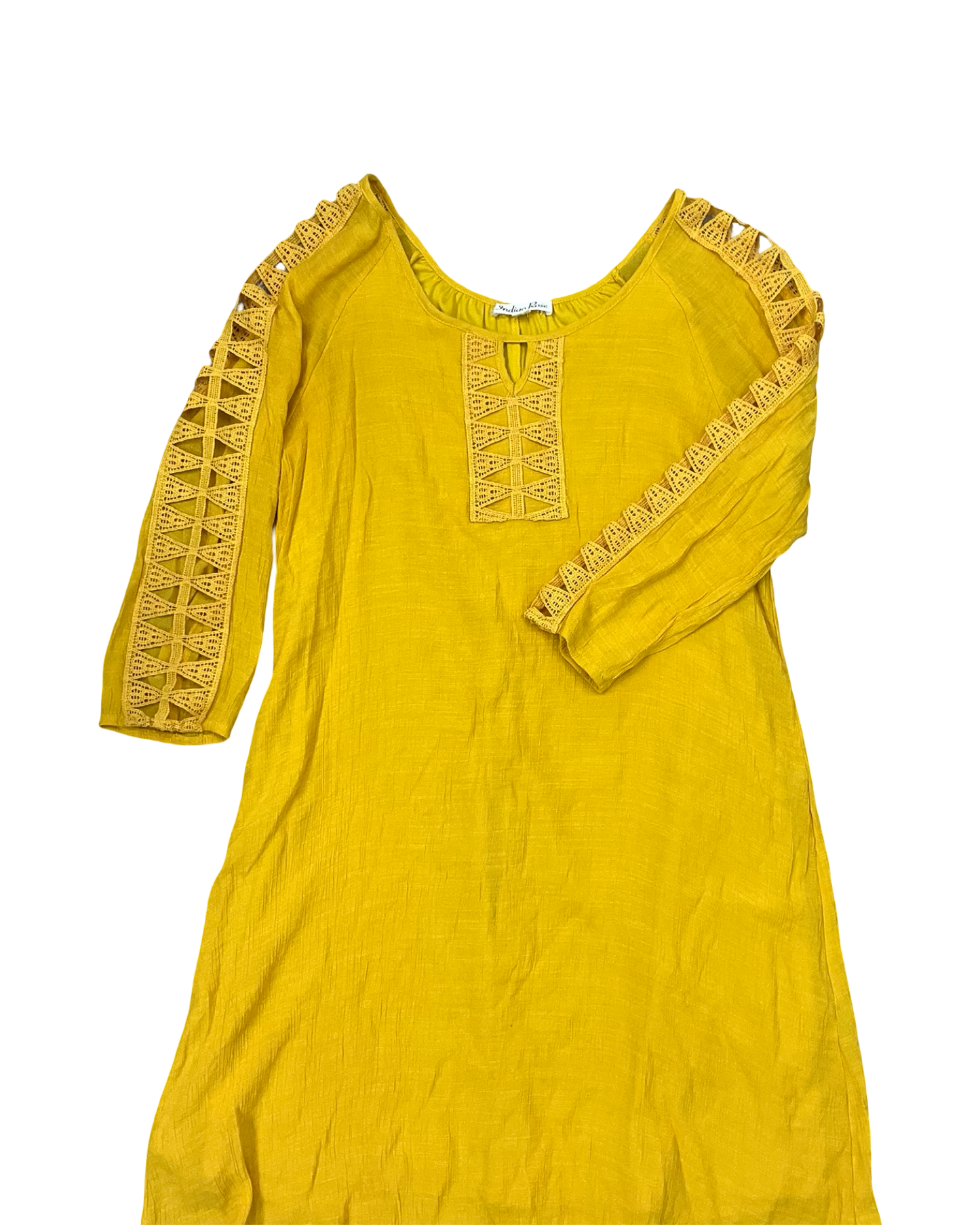 Dress Casual Midi By Indigo Rose In Yellow, Size:Xlp