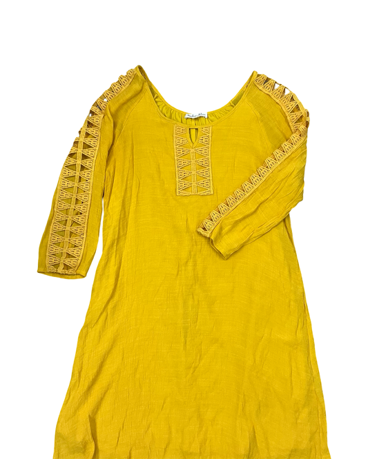 Dress Casual Midi By Indigo Rose In Yellow, Size:Xlp