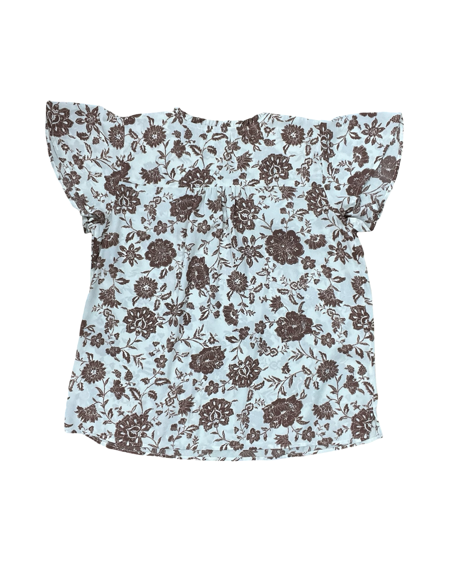 Top Ss By Maurices In Brown & Cream, Size:L
