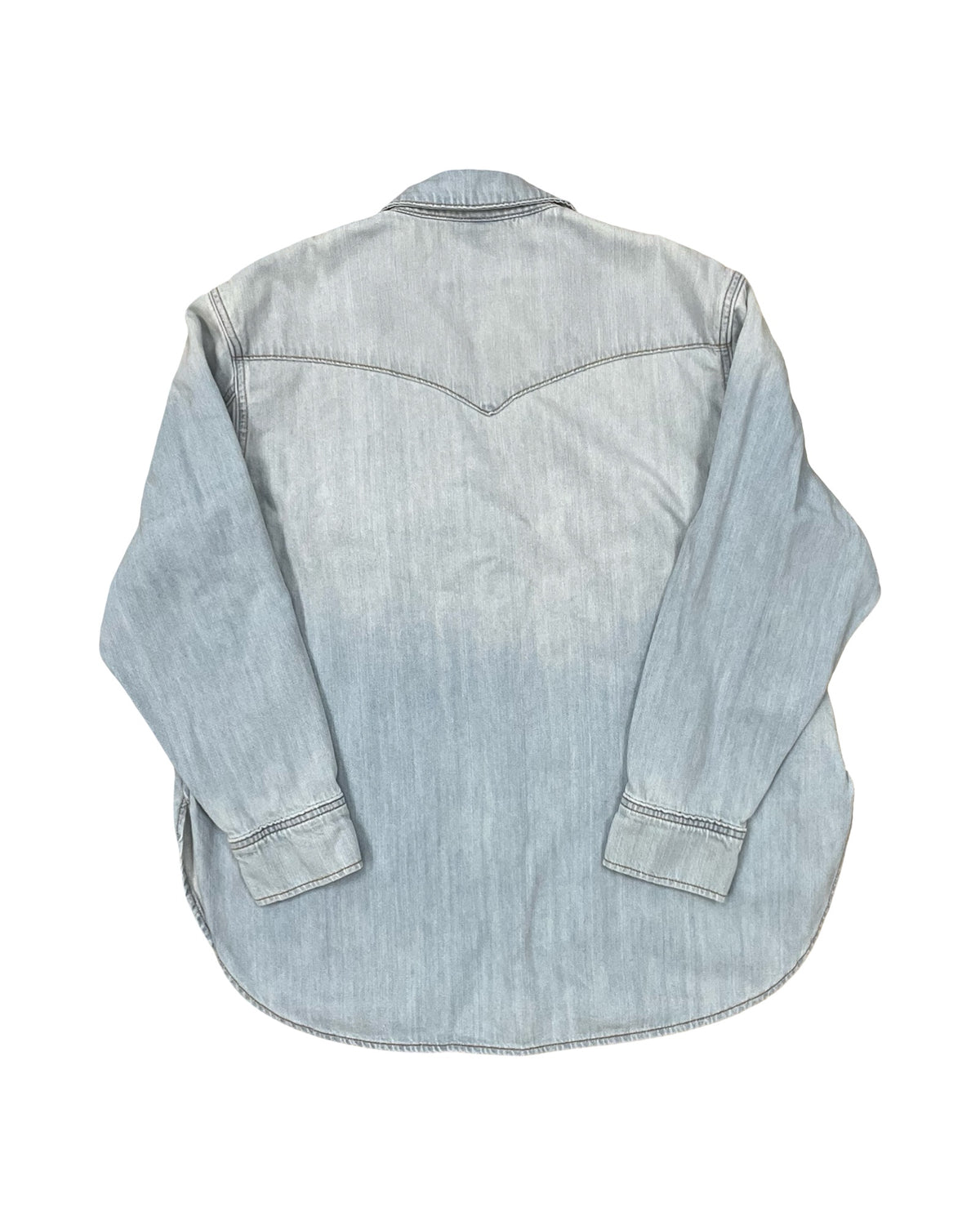 Jacket Shirt By Universal Thread In Blue Denim, Size:L